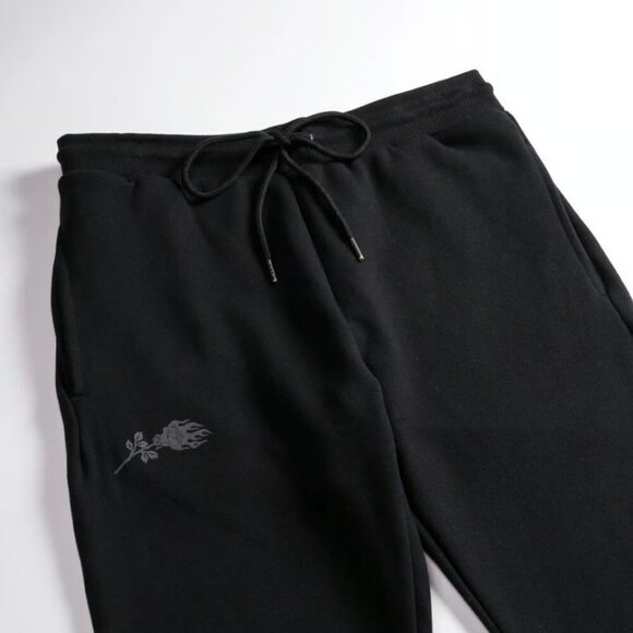 Civil Regime Concrete Flare Fleece Pants in Black Large - Picture 3 of 5